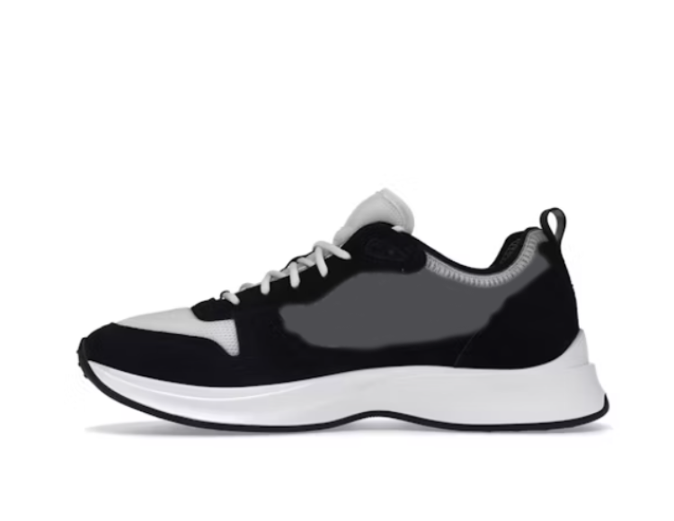 Running Sneakers D25 Black and White
