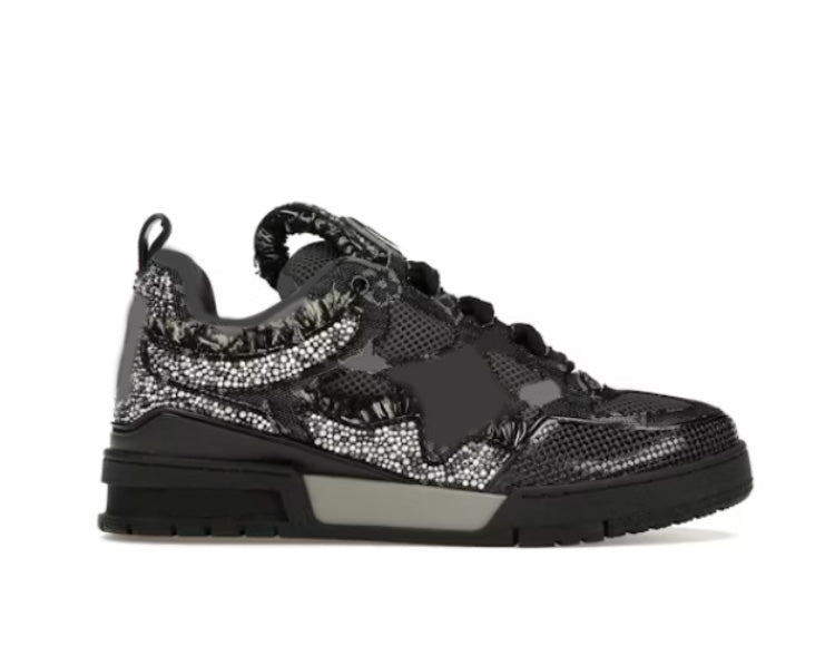 Sneakers Skate Black with glitter stones